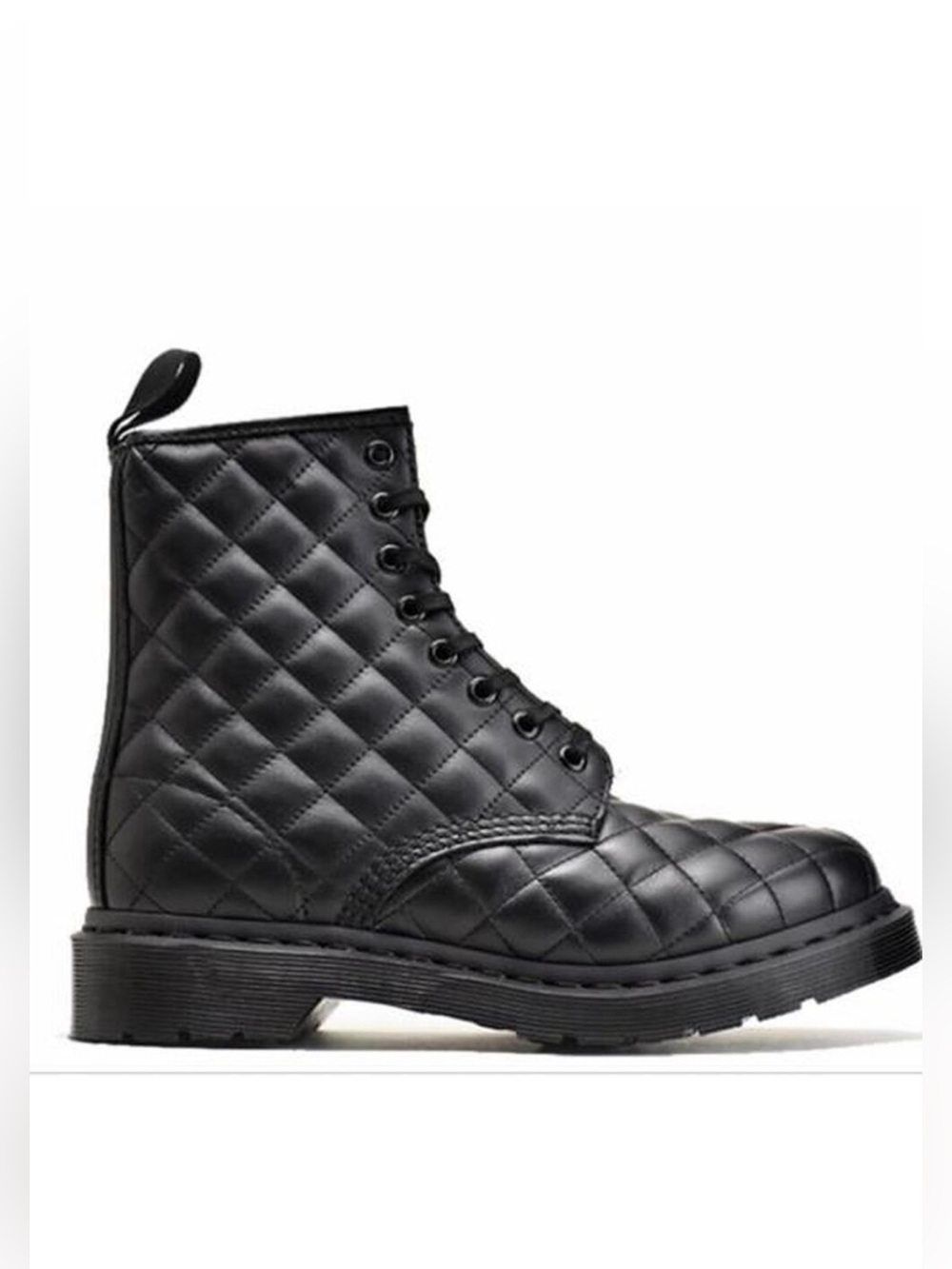 Dr. Martens Coralie Mono Black Quilted Boots